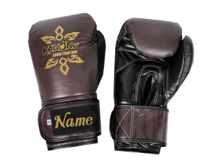 Personalisierte Echtleder Boxhandschuhe : KNGCUST-R-417