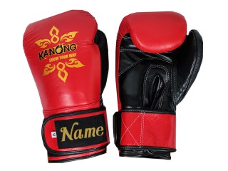 Personalisierte Echtleder Boxhandschuhe : KNGCUST-R-419