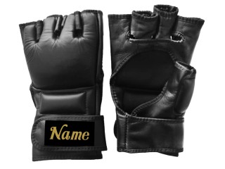 Personalisierte MMA Handschuhe : KNGCUST-MMA-Schwarz