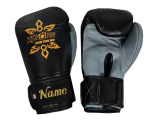 Personalisierte Echtleder Boxhandschuhe : KNGCUST-R-416