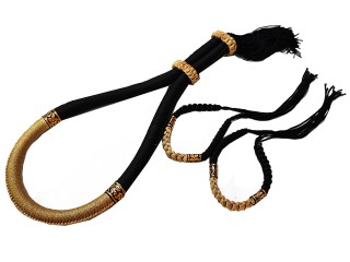 Stirnband und Armbinden Muay Thai Kampfschmuck : Thai Stil Schwarz-Gold