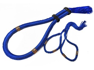 Stirnband und Armbinden Muay Thai Kampfschmuck : Thai Stil Blau