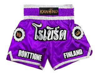 Personalisierte Muay Thai Hosen : KNSCUST-1242-Lila